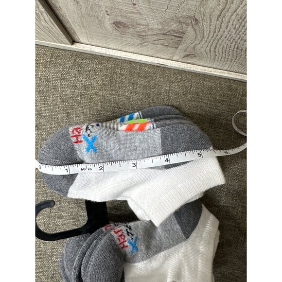 Hanes Youth Boys Ankle Socks 12-Pack Size Small White & Gray Cotton Blend - Picture 5 of 5